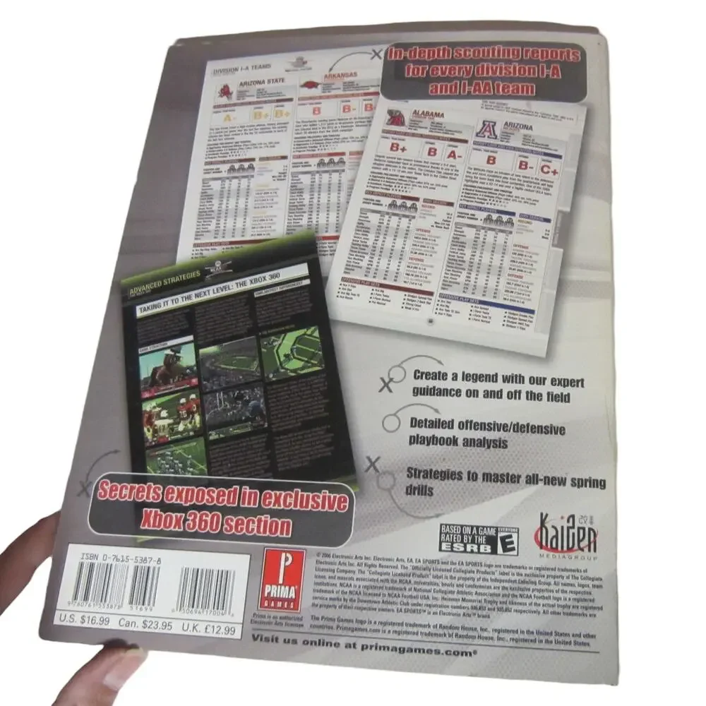 NCAA Football 07 Official EA Sports Strategy Guide PlayStation Xbox